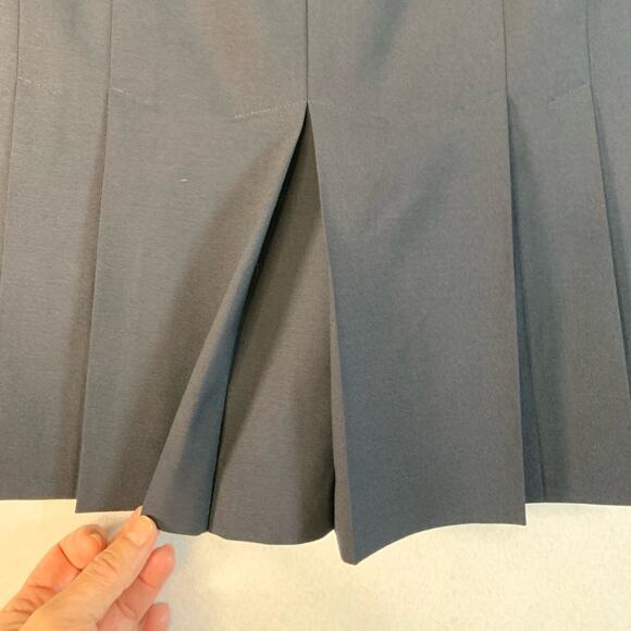 Ann Taylor Womens Virgin Wool Skirt Sz 6 Black Academia Career Professional - Picture 3 of 10